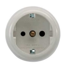 TOMA EMB. SCHUKO 18A 2P+T  250V  NO POLARIZADO