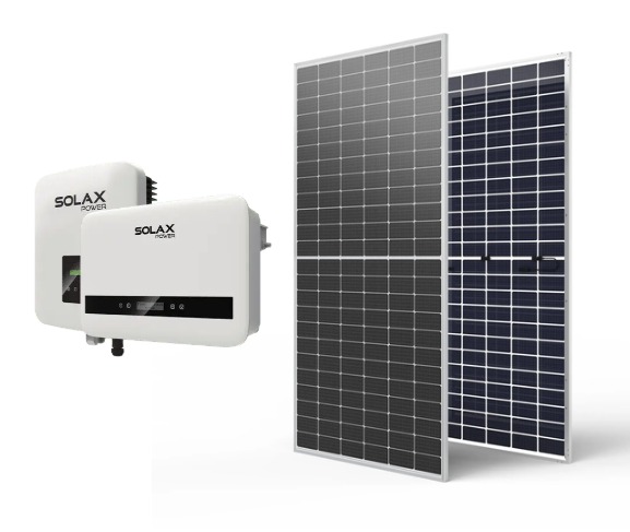 Pack Solar on-grid monofasico 3KW  paneles con devolucion de energia a la red on-grid (genera anualmente ~ 4500KWh) con wifi + protección + estructura para techo inclinado + cables de DC y AC