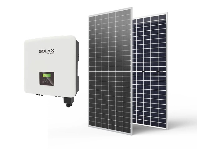 Pack Solar on-grid trifasico 30kw  inversores, paneles, estructura aluminio, protecciones de AC+DC, cable AC y DC inversor.