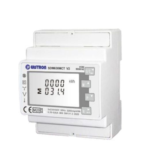 MEDIDOR ELECTRONICO TRIFASICO DE TENSION DE RED (APLICACIÓN SOLAR PARA HACER CERO 0 INYECCION) con T.I. (100A/40mA - diámetro interno 16mm) 3P4W/3P3W