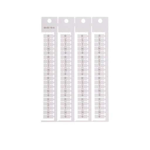 [IB-05-22-A] PLANCHA DE LETRAS L/1 2 3 N TIERRA (16 JUEGOS) APAISADOS P/BORNE DE PASO 5MM