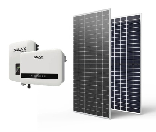 [204540] Pack Solar on-grid monofasico 3KW  paneles con devolucion de energia a la red on-grid (genera anualmente ~ 8000KWh) con wifi + protección + estructura para techo inclinado + cables de DC y AC