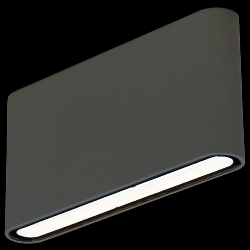 [113389] LUMINARIA BIDIRECCIONAL PLANA CON LED 12W 3000K LUZ CALIDA  - 220V 50HZ - IP54 NEGRO