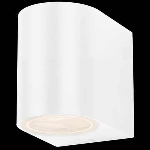 [113395] LUMINARIA UNIDIRECCIONAL CON FRENTE CURVO P/GU10 IP44 BLANCO