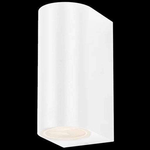 [113397] LUMINARIA BIDIRECCIONAL CON FRENTE CURVO P/2 GU10 IP44 BLANCO
